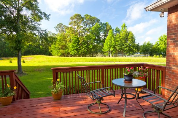 Redwood Deck Installation in New Braunfels