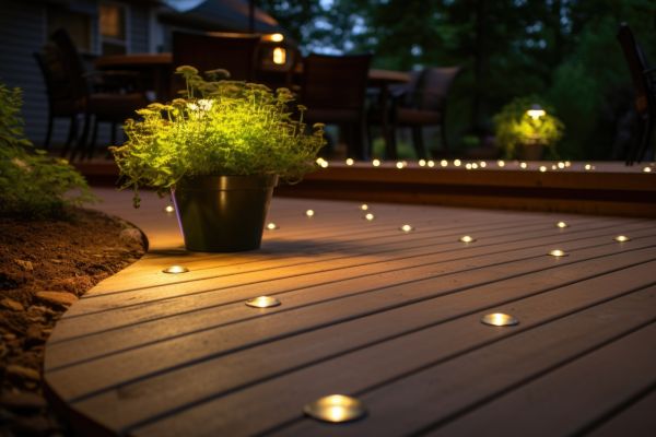 Ground Level Deck Construction in New Braunfels